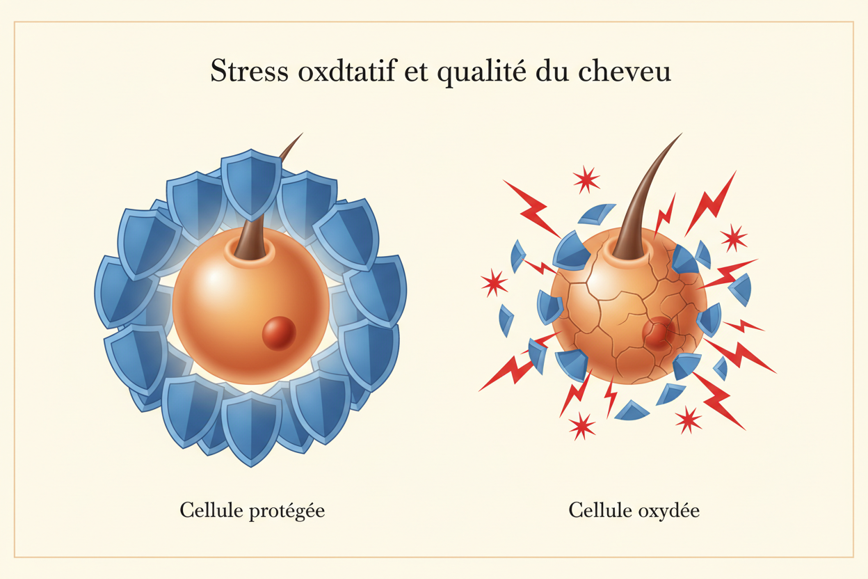 Stress oxydatif et qualité du cheveu Image